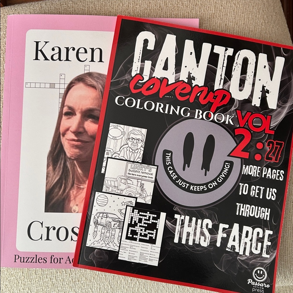 Karen Read Puzzle Book Canton Cover Up Coloring Book